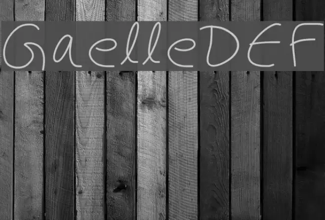 GaelleDEF Font examples