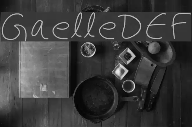 GaelleDEF Font examples