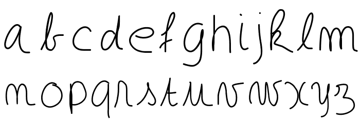 GaelleDEF Font LOWERCASE