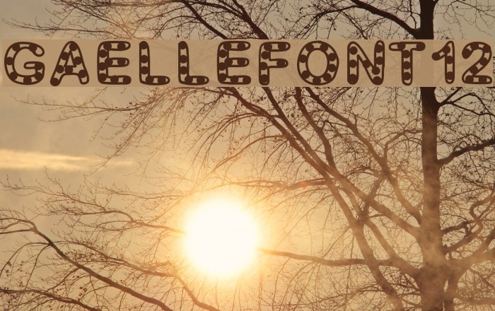 GaelleFont12 Font examples
