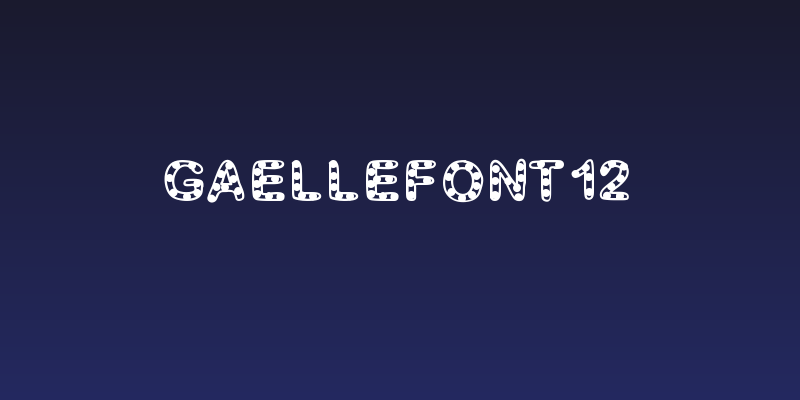 GaelleFont12 Social Header