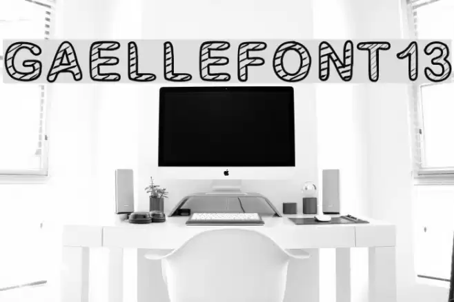 GaelleFont13 Font examples