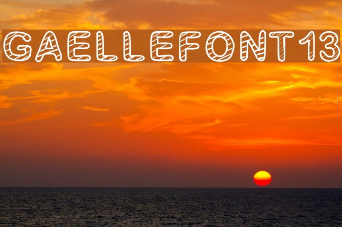 GaelleFont13 Font examples