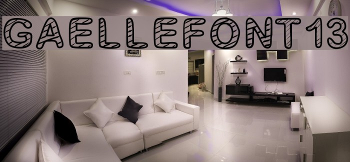 GaelleFont13 Font examples