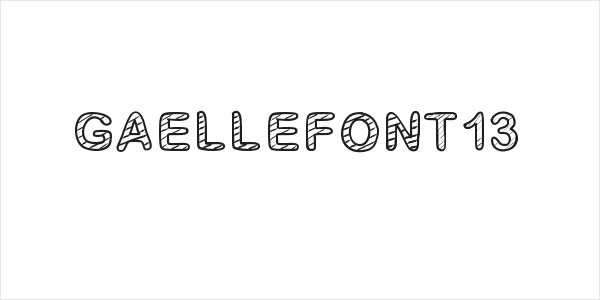GaelleFont13 Logo