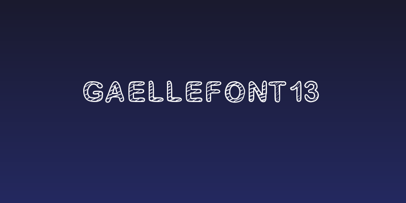 GaelleFont13 Social Header