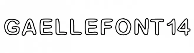 GaelleFont14  Frei Schriftart Herunterladen