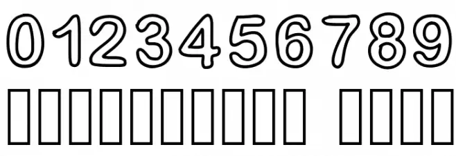 GaelleFont14 Шрифта ДРУГИЕ символов