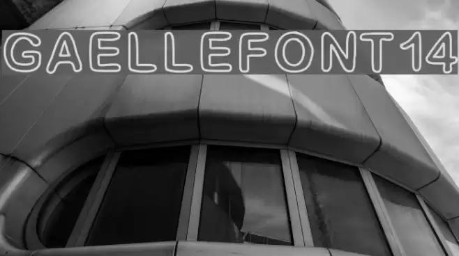 GaelleFont14 Шрифта examples