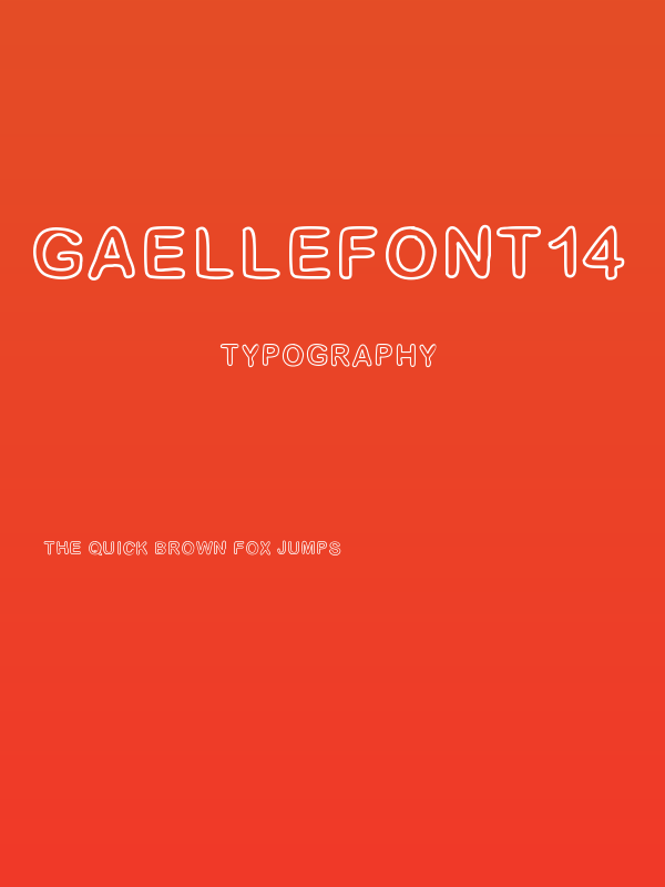 GaelleFont14 Poster