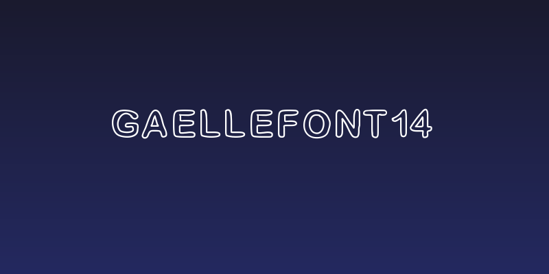 GaelleFont14 Social Header