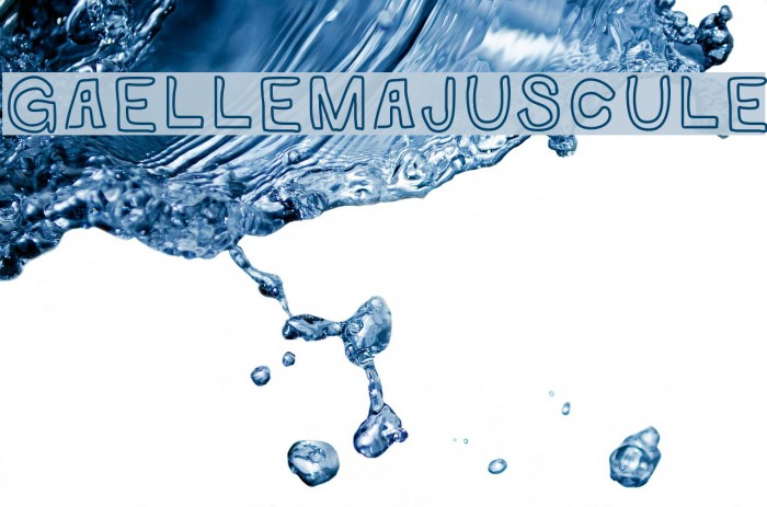 GaelleMAJUSCULE Font examples