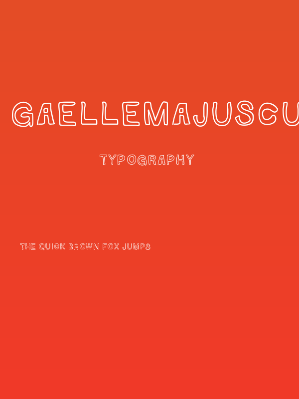 GaelleMAJUSCULE Poster