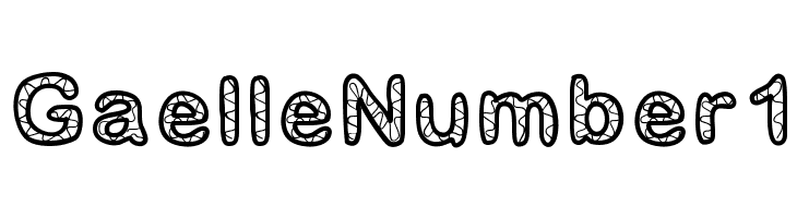GaelleNumber1 Font