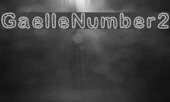 GaelleNumber2 フォント examples
