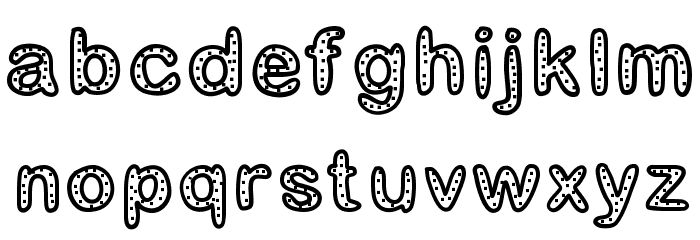 GaelleNumber2 Font LOWERCASE