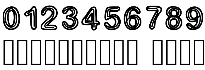 GaelleNumber3 Font OTHER CHARS