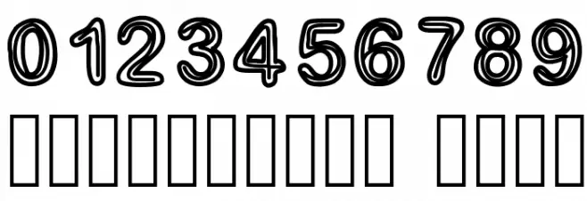 GaelleNumber3 Font OTHER CHARS