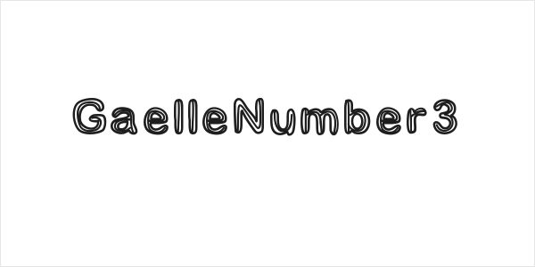 GaelleNumber3 Logo