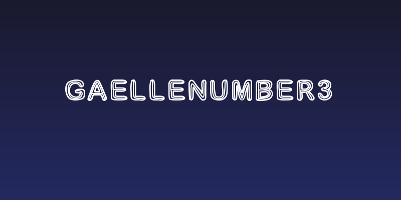 GaelleNumber3 Social Header