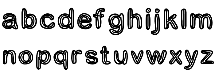 GaelleNumber3 Font LOWERCASE