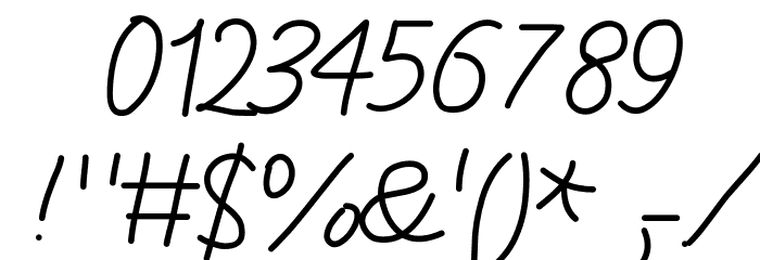 GaelleNumber5 Font OTHER CHARS