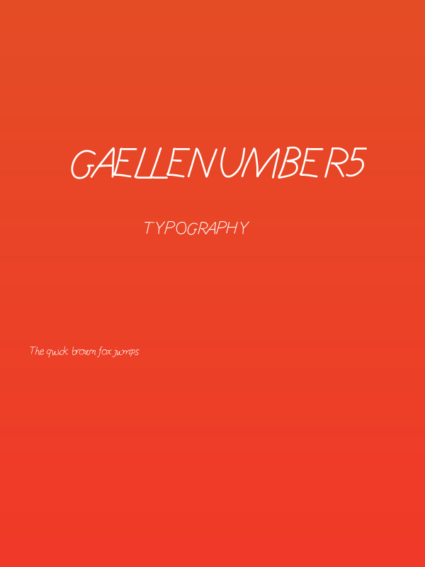 GaelleNumber5 Poster