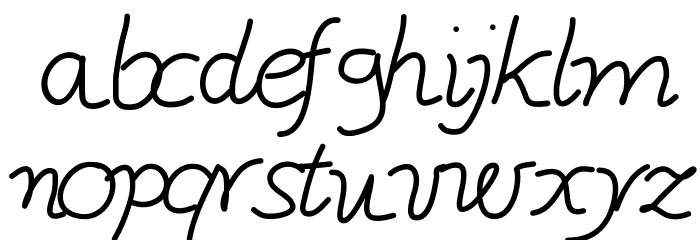 GaelleNumber5 Font LOWERCASE