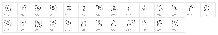 GaelleNumber6 Character Map