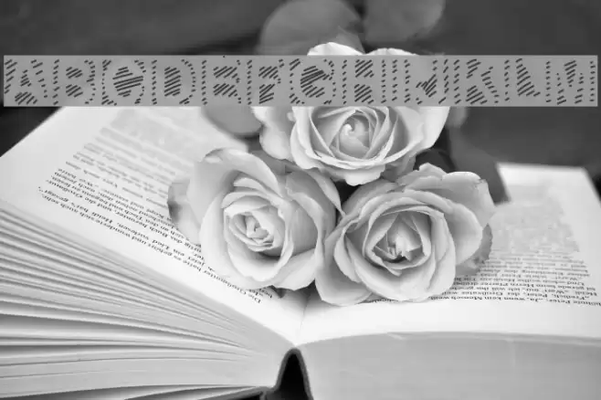 GaelleNumber6 Font examples