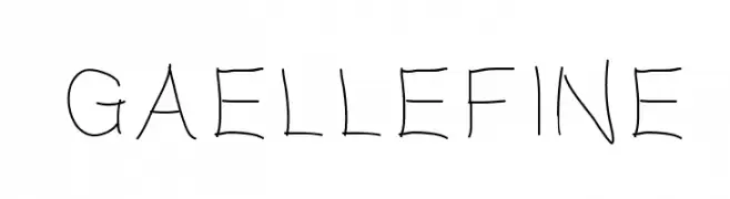 Gaellefine  Frei Schriftart Herunterladen