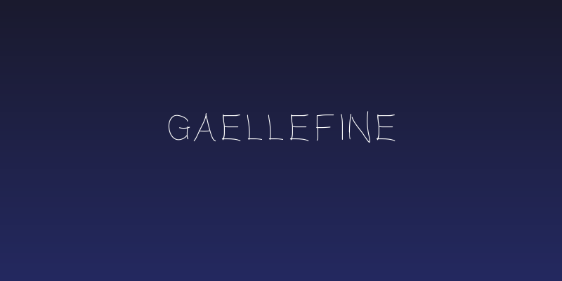 Gaellefine Social Header