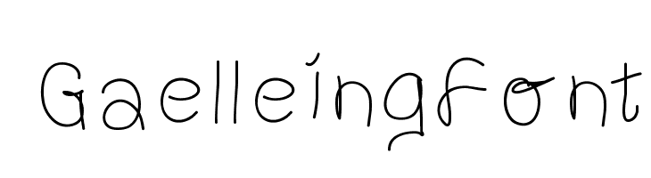 GaelleingFont  नि: शुल्क फ़ॉन्ट्स डाउनलोड