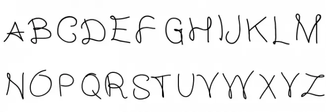 GaelleingFont Шрифта ВЕРХНИЙ