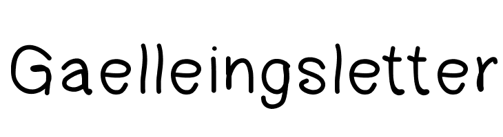 Gaelleingsletter Font