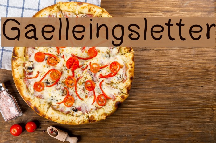 Gaelleingsletter Schriftart examples