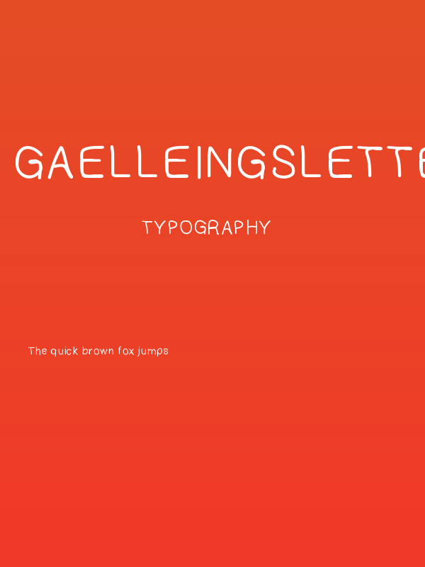 Gaelleingsletter Poster