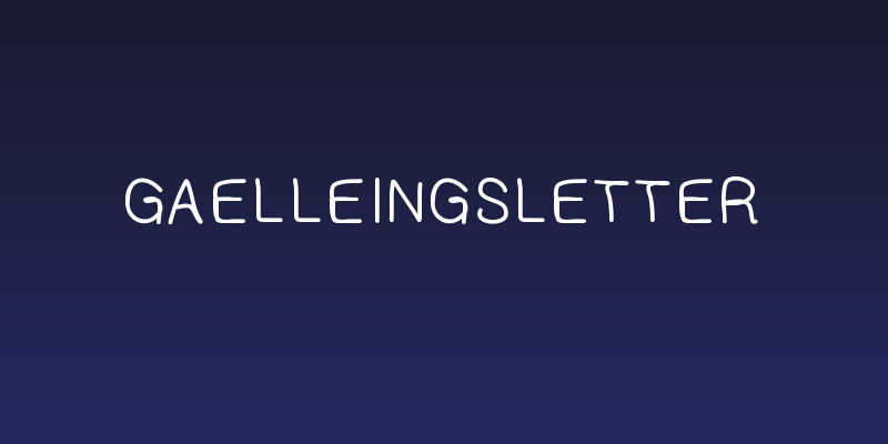 Gaelleingsletter Social Header