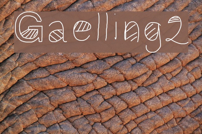 Gaelling2 Font examples