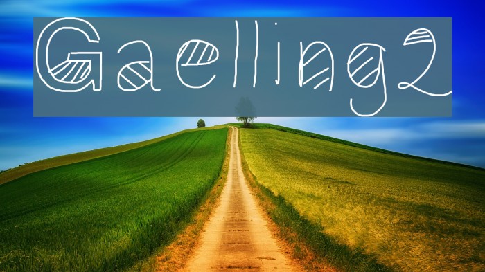 Gaelling2 Font examples