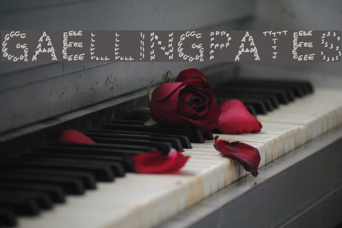 Gaellingpates Font examples