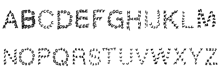 Gaellingpates Font LOWERCASE