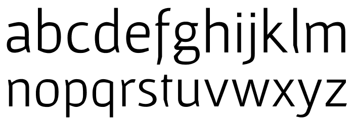 Gafata Font LOWERCASE