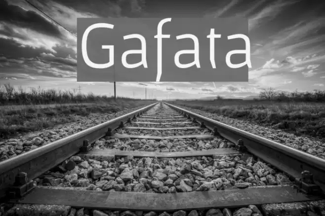 Gafata Font examples