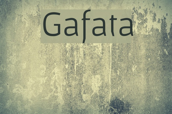 Gafata Font examples