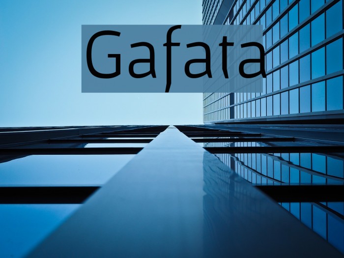 Gafata Font examples