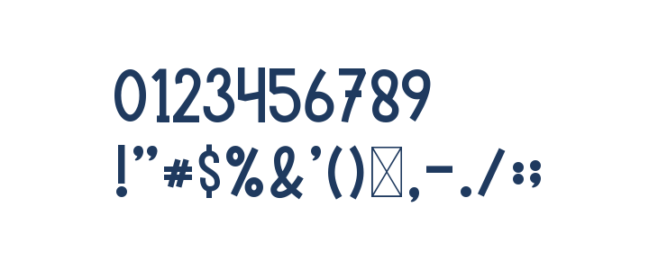 Gafeko Cute Font Other Characters