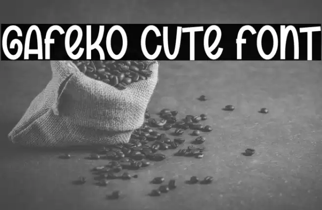 Gafeko Cute Font Font examples
