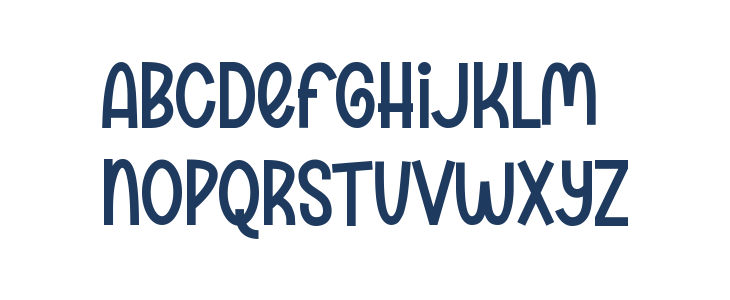 Gafeko Cute Font Lowercase