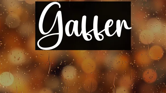 Gaffer Example 2